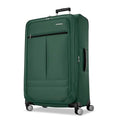 Samsonite Soft-Sided 29-Inch Lightweight Large Checked Expandable Element Suitcase: Durable, 360° Spinner Wheels, Adjustable Telescopic Handle, 2 Front & 1 Side Pocket- Deep Green