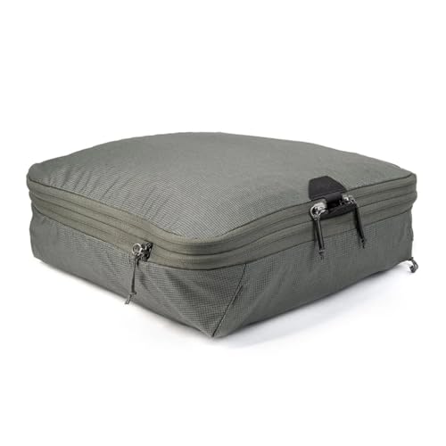 Peak Design Packing Cube, Sage, Weatherproof Luggage Cube with Dual Compartment Organization, Expansion and Compression, Zipper Opening, Travel Organizer for Men and Women, Size M