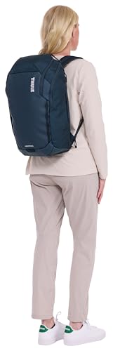 Thule Chasm 26L Backpack,Durable Water-Resistant Recycled Materials,Mesh Pockets Organization, Side Zipper Easy Access