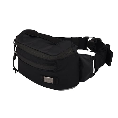 Eddie Bauer 3L Skylar Crossbody Waist Pack with Versatile Pockets and Adjustable Belt - Black