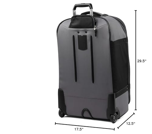 Travelpro Unisex-Adult Bold Softside Expandable Rollaboard Upright Luggage, Grey/Black, Checked-Large 28-Inch