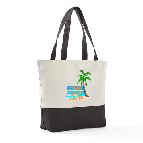 CafePress Cabo San Lucas Canvas Tote Top Zipper Closure