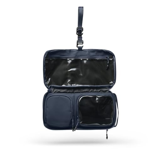 NOMATIC Toiletry Bag for Travel - Great for Travel Size Toiletries - Travel Essentials Wash Bag - Makeup Bag, (Navy), Large V2
