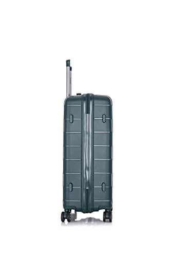 Rockland Vienna Hardside Luggage with Spinner Wheels, Green, 3-Piece Set (20/24/28)