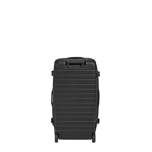 Away Active Rolling Duffle 85L - Large Travel Duffle Bag with Wheels, Durable Checked Luggage Suitcase for Men & Women, Foldable Weekender Bag, Jet Black