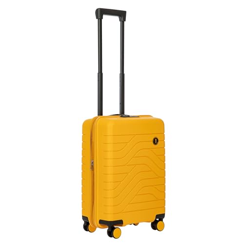 Bric's B|Y Ulisse Set of 2 Luggages with Spinner Wheels – Carry-On Airline Approved and Checked Expandable Lightweighted Hard Shell Suitcases, TSA Combination Lock - 21 Inch & 30 Inch, Mango