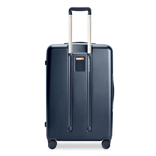 Briggs & Riley 30" Large Expandable Spinner - Checked Luggage for Travel, Suitcases with Wheels, Hardside Rolling Bag for Men & Women, Self-Repairing Zipper - Sympatico Collection, Navy