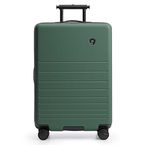 Traveler's Choice Markham Hardside Expandable Luggage with Hinomoto Spinner Wheels, 26-Inch Medium, Green