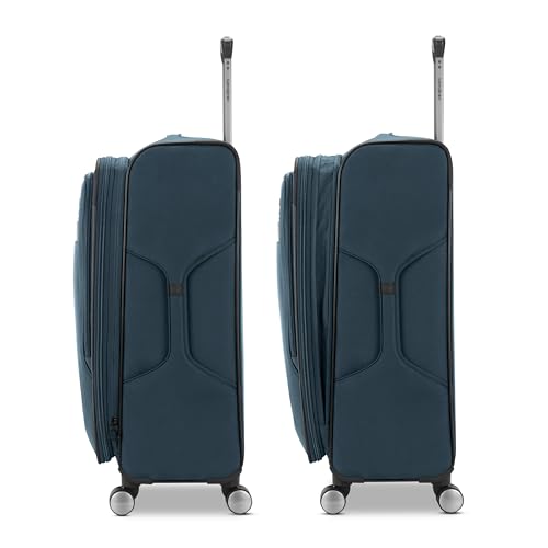 Samsonite Ascella 3.0 Softside Expandable Luggage with Spinner Wheels, 3-Piece Set (20/25/28), Teal/Black