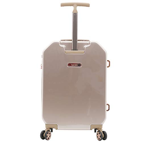 kensie Women's Gemstone Luggage Set, Rose Gold, 2 Piece Set (28"/20")