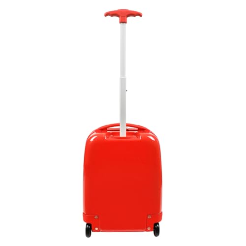 Bioworld Cars Lightning McQueen Big Face 16.5" Toddler Two-Wheel Carry On Luggage