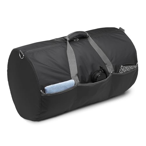 Amazon Essentials Lightweight Duffel Bag, 25 Inches, Black (Previously Amazon Basics)