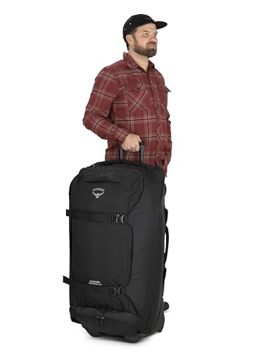 Osprey Sojourn Shuttle 36"/130L Wheeled Duffel Luggage, Black