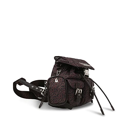 Steve Madden Womens ROLO-L Nylon Mini Backpack, Coffee
