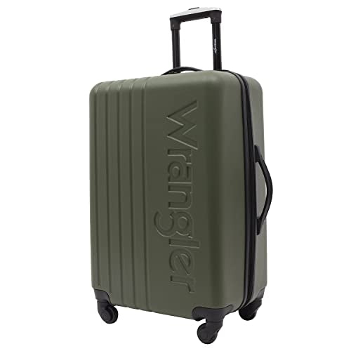 Wrangler Quest Luggage Set, Olive Green, 3 Piece Set (30"/26"/22")