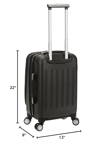 Rockland Titan Hardside 19" Laptop Carry-on Spinner Luggage, Black