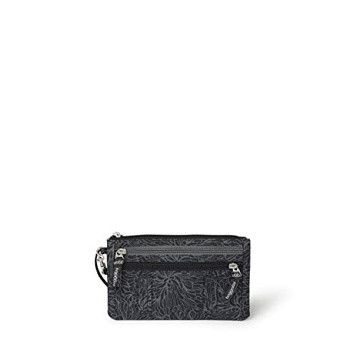 Baggallini Unisex Adult Luggage Only Rfid Currency Organizer Travel Wallet, Midnight Blossom