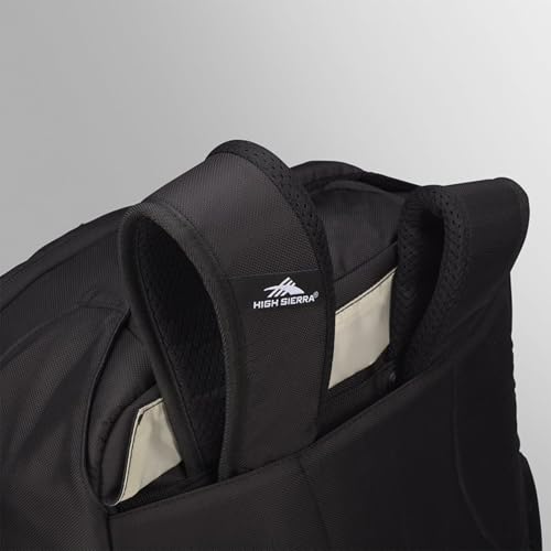 High Sierra Freewheel Pro Wheeled Backpack, Rolling Laptop Bag for Travel, Fits most 15” Laptops, 40L, Black