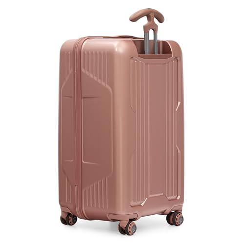 Traveler's Choice Ultimax II Polycarbonate Hardside Luggage with Spinner Wheels, Rose Pink, 28-Inch Medium Trunk