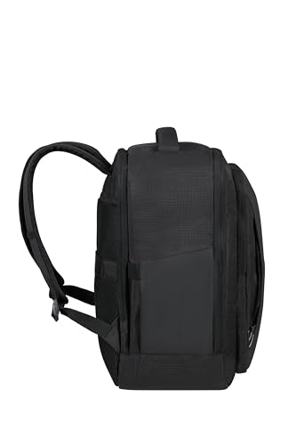 American Tourister Take2Cabin Pro Ryanair/Wizz Air/Vueling Cabin Bag (40 x 30 x 20 cm, 26.5 L, 0.60 kg) - Underseat Hand Luggage, Aeroplane Backpack S/M Underseat - Black (Flash Black)