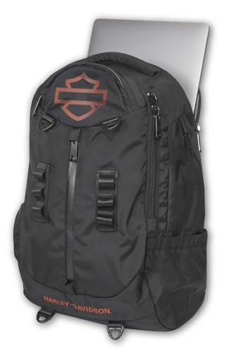 Harley-Davidson Oil Slick Bar & Shield Logo High-Density Backpack - Rugged Black