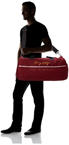 Tommy Hilfiger Mens York Bag DUFFLE, Rouge