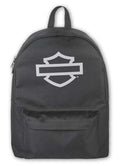 Harley-Davidson Bar & Shield Graphic Backpack w/Adjustable Straps - Black/Gray