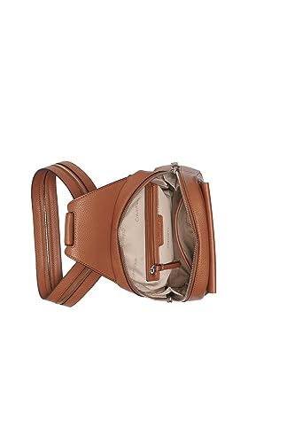 Calvin Klein Women's Myra Backpack for Women – Vegan Leather Convertible Sling Backpack, 2 Pockets, Caramel, One Size