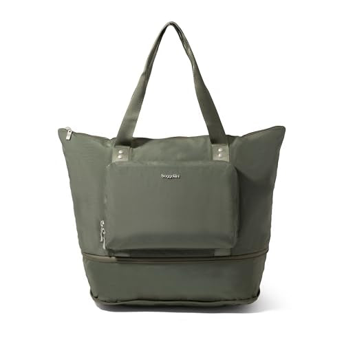 Carryall Expandable Lightweight Travel Tote 22" Packable Folding Compact Nylon Washable Weekender w/Luggage Sleeve