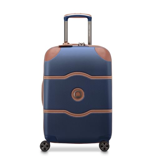 DELSEY PARIS Chatelet Air 2.0 Hardside Luggage with Spinner Wheels, Navy Blue, Carry on Plus 20 Inch
