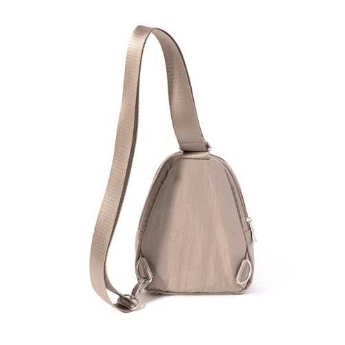 Baggallini Double Zip Mini Sling, Moonrock