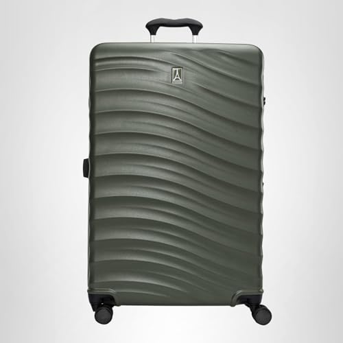 Travelpro Maxlite Air V2 Hardside Expandable Checked Luggage, 8 Spinner Wheels, Lightweight Hard Shell Suitcase, TSA lock, Slate Green, Checked Medium 25-Inch