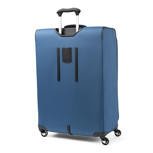 Travelpro Maxlite 5 Softside Expandable Luggage with 4 Spinner Wheels, Lightweight Suitcase, Men and Women, Ensign Blue, Checked-Large 29-Inch