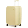 mixi 24 Inch Large Expandable Checked Luggage Suitcases with Spinner Wheels, Hardside Rolling Travel Suitcase PC with TSA Lock, Lark Yellow