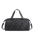 BAGSMART Small Gym Bag With Shoe Compartment & Wet Pocket, Lightweight Sports Travel Duffel, Carry On Weekender Overnight, Water Resistant Sports Gym Tote for Swimming Yoga, Black