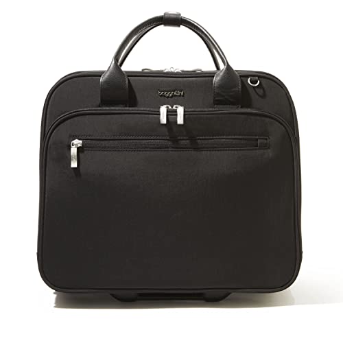 Baggallini 2 Wheel Tote Luggage - Lightweight Travel Weekender Carry-On