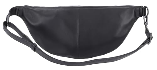 Harley-Davidson Women's Script Logo Flat Stud Leather Adjustable Hip Bag - Black