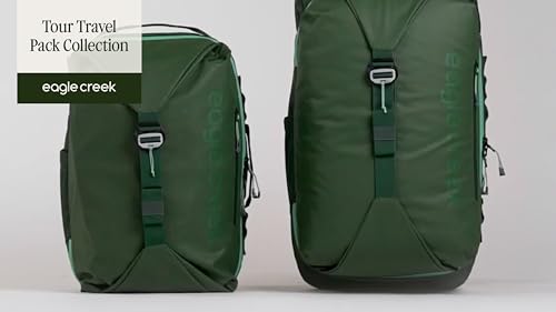 eagle creek Tour Travel Pack 40L – Lightweight, Carry-On Size Backpack with Expandable Storage, Laptop Compartment - Has Travel-Ready Features for Global Adventures - Black