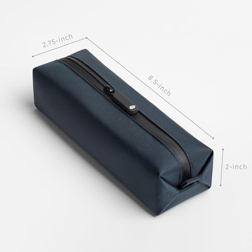 Comfyable Small Toiletry Bag for Men, Slim Mini Toothbrush Bag, Dopp Kit, Electronics, Tech, Gym, Water-Resistant Essentials Organizer, Blue