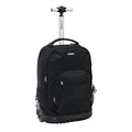 Rockland Single Handle Laptop Rolling Backpack, 19", Black