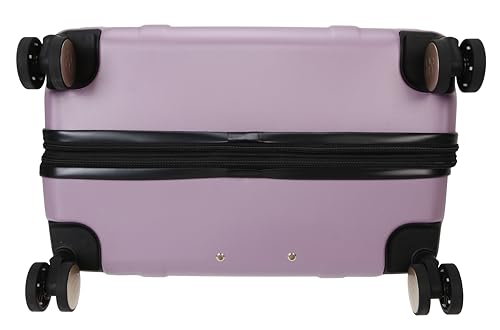 Jessica Simpson Taffeta 28" Expandable 8-Wheel Spinner Large Checked Luggage Suitcase, Dusty Orchid