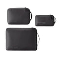 Eagle Creek Pack-It Isolate Cube Set - Packing Cubes for Stackable Storage - Convenient Top Handle - Easy Grab Zipper Pull - Black - XS/S/M - 3