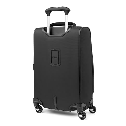Travelpro Maxlite 5 Softside Expandable Luggage with 4 Spinner Wheels, Lightweight Suitcase, Men and Women, Black, Carry-on 21-Inch