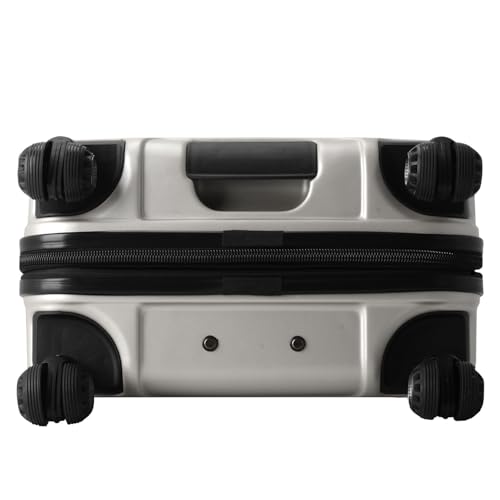 Traveler's Choice Art of Travel Hardside Expandable Luggage with Spinner Wheels, Silver