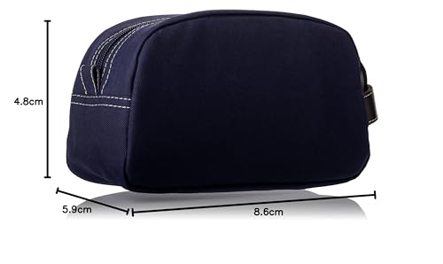 Timberland Men's Toiletry Bag Canvas Travel Kit Organizer, Navy, One Size