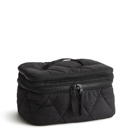 Vera Bradley Women's Featherweight Brush Up Cosmetic Case, Moonless Night, One Size