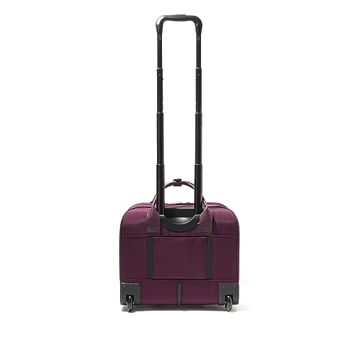 Baggallini 2 Wheel Tote Luggage - Lightweight Travel Weekender Carry-On