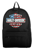 Harley-Davidson Americana Bar & Shield Logo Graphic Durable Backpack, Black