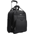 TIAWOLT Multi-functional 16-Inch Underseat Carry on Luggage With Wheels Softside Lightweight Compact Travel Business Suitcase bag for Pilots and Crew,Black