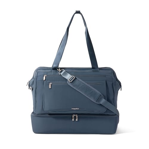 Modern Weekender - Lightweight 18"x15.7"x9.4" Duffel Carry-on Travel Bag for Women